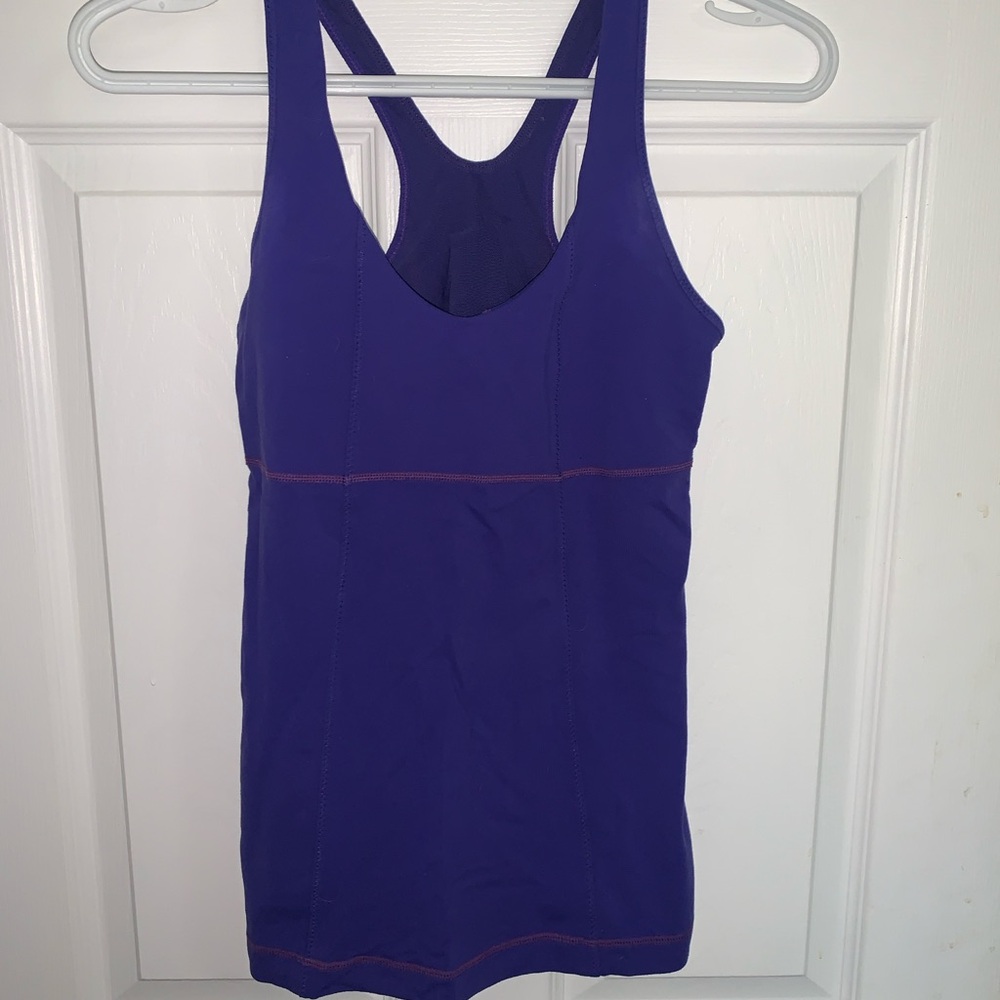 Women's Lululemon Blue-Purple Racerback Tank Top Sz 8